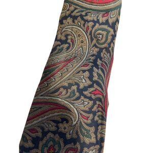 Vintage Family Britches (Mom & Pop) 100% Silk English Necktie Large Paisley